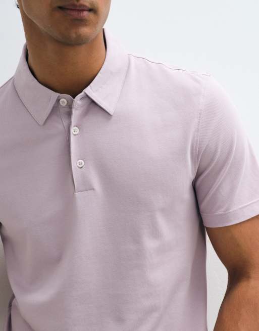 Mango - T-shirt stile polo rosa chiaro vestibilità classica, 3 di 5