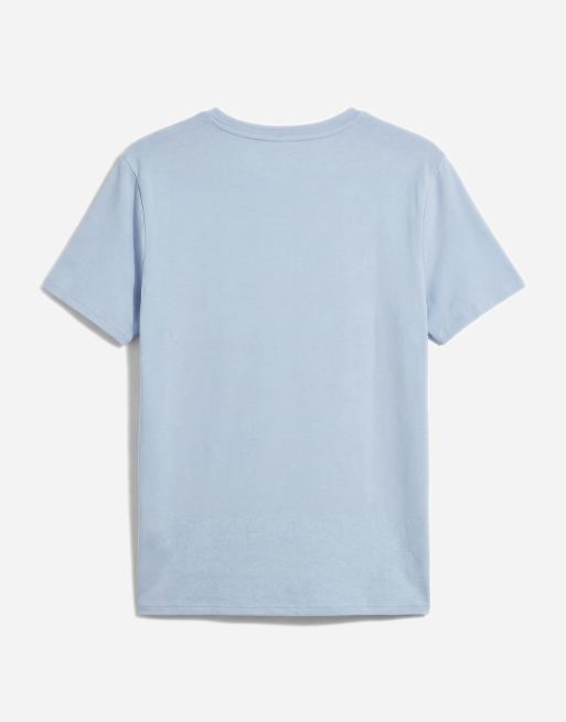Mango - T-shirt van 100% katoen met ronde hals in pastelblauw, 6 van 7