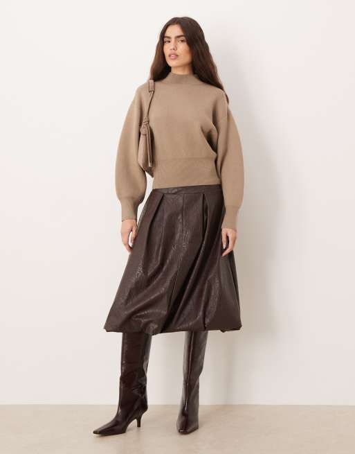 Mango – Taillierter Pullover in Grau, 2 von 4