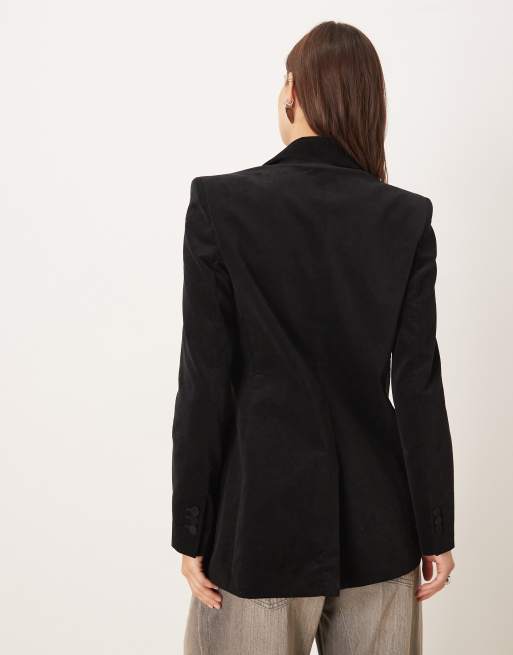 Mango tailored blazer in black, 3 of 4