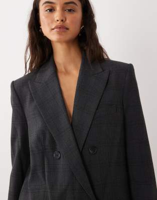 Mango Tailored Blazer In Neutral