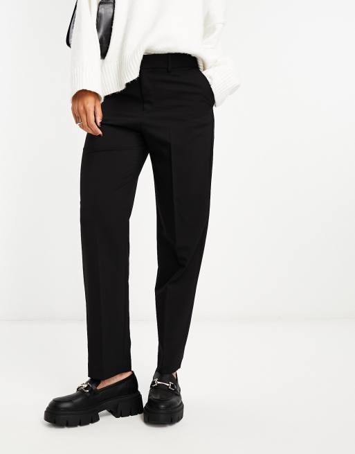 Mango black outlet trousers