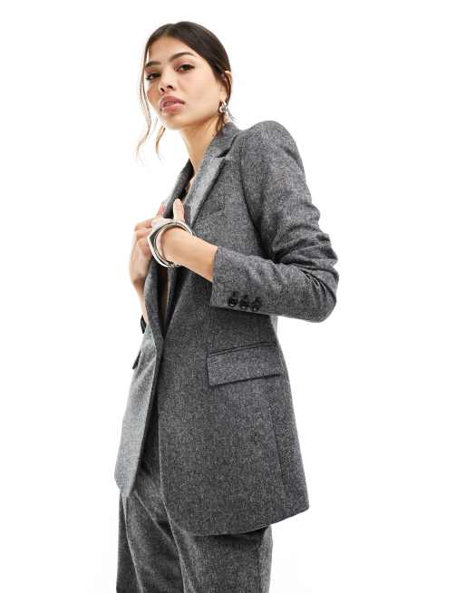 Mango tailored co-ord  blazer in grey