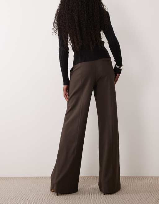 Mango tailored flared pants in brown, 3 of 5