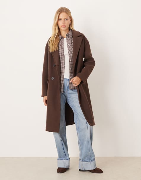 Mango tailored jacket in brown - view 1
