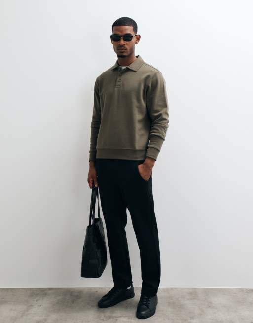 Mango tailored jogger in black , 3 of 5