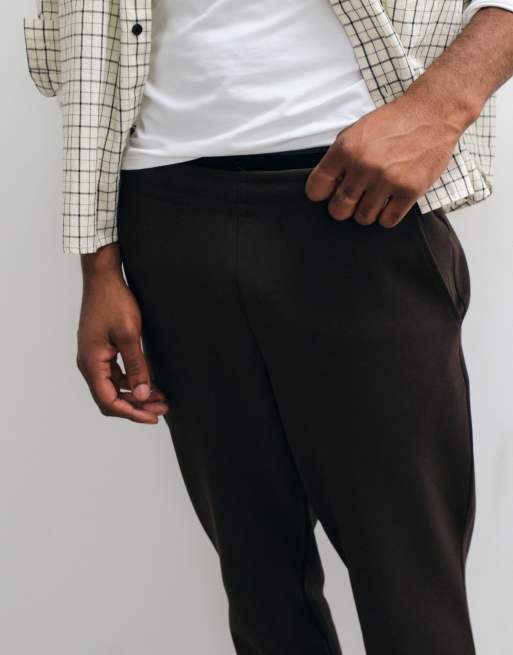 Mango tailored jogger in brown, 4 of 5