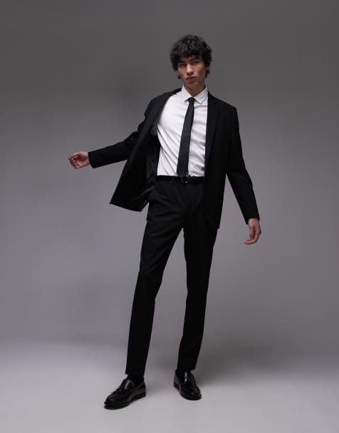 Mango tailored pants in black - part of a set - view 1