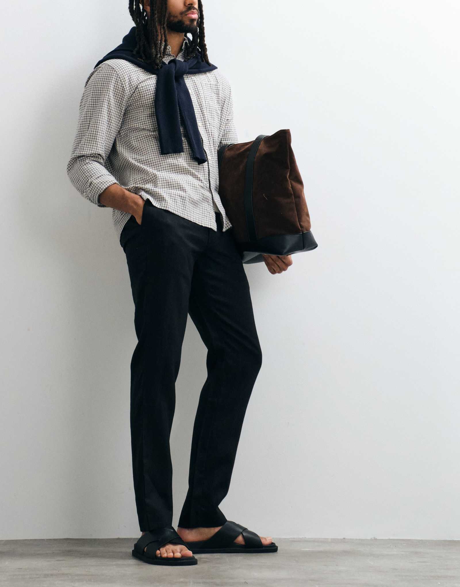 Мужские брюки Mango Tailored, черные