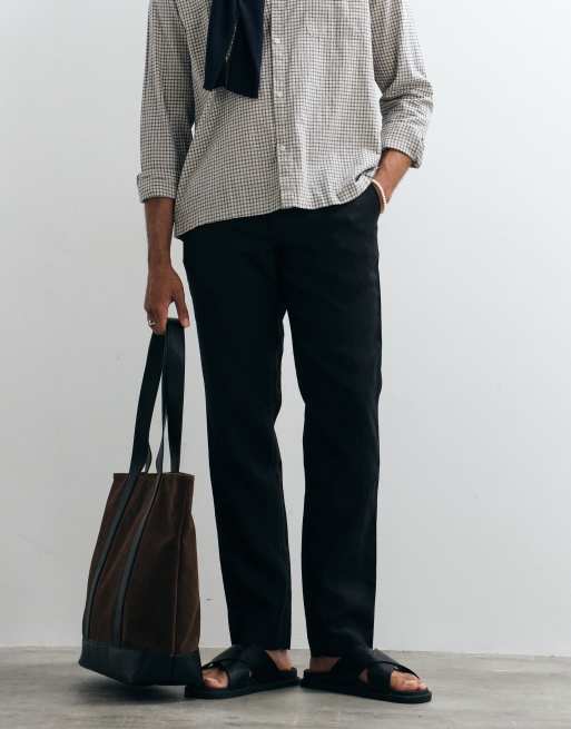 Mango tailored pants in black, 4 of 5