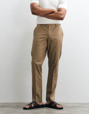 Mango Tailored Pants In Brown