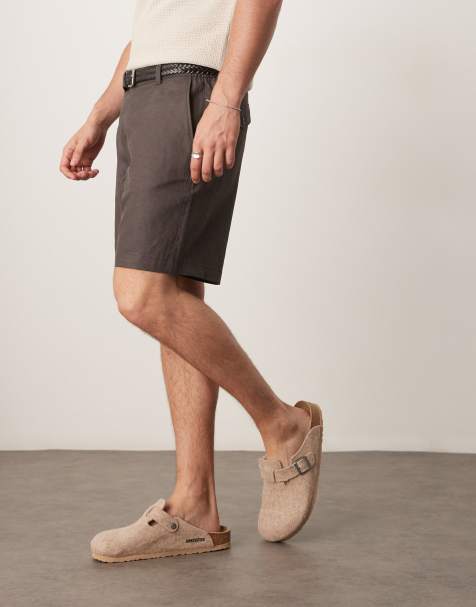 Mango tailored shorts in chocolate - view 1