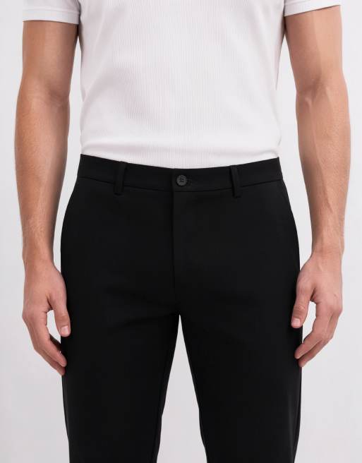 Mango tailored slim fit pants in black, 8 of 10