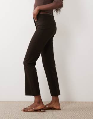 Mango Tailored Slim Pants In Brown