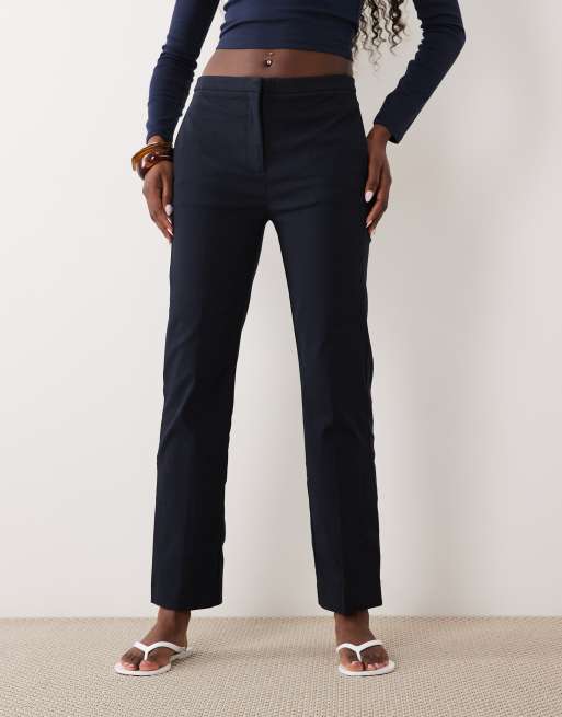 Mango tailored slim pants in navy, 2 of 5