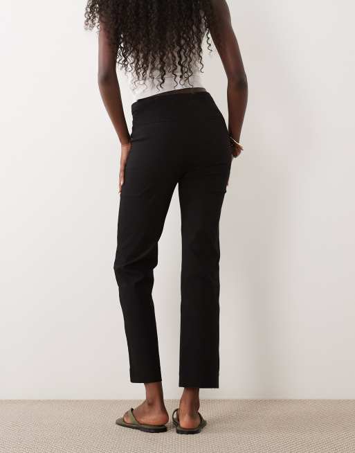 Mango tailored slim trouser in black, 3 of 5