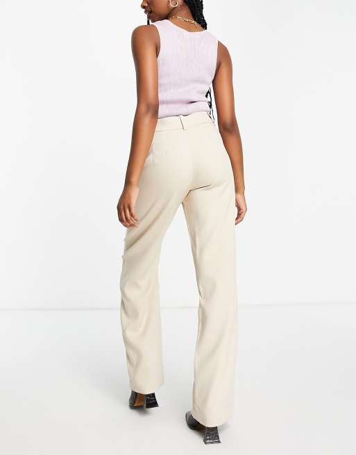 Mango on sale cream trousers