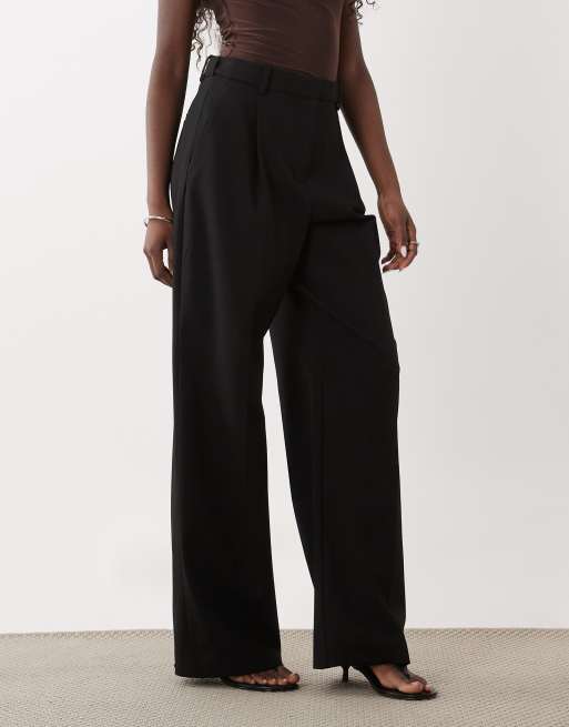 Mango tailored straight trouser in black, 2 of 5