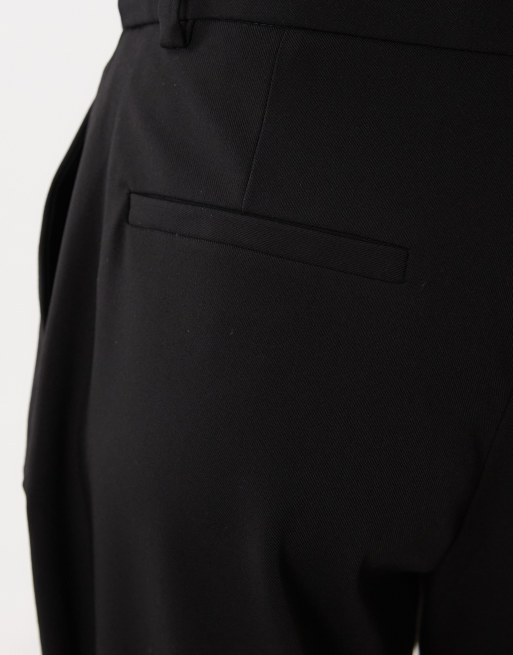 Mango tailored straight trouser in black, 3 of 5