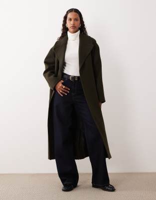 Mango Tailored Tie Waist Coat In Green