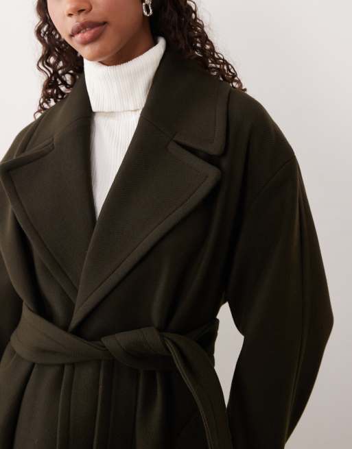 Mango tailored tie waist coat in khaki, 4 of 4