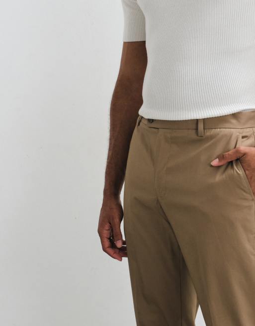 Mango tailored trouser in mushroom, 3 of 5