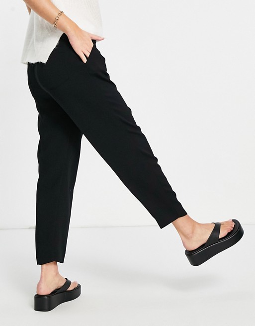 Mango tailored trousers in black