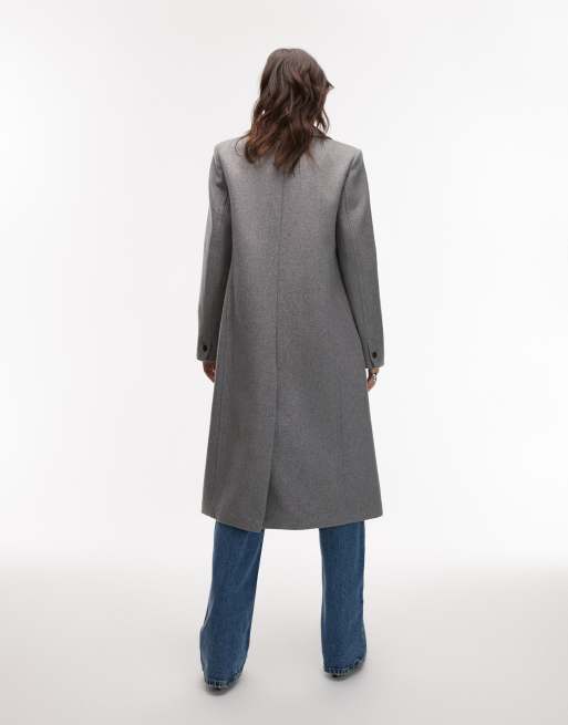 ジャケット・アウター volume wool tailored coat charcoal gray Shop Tailored Coat | Unison Label