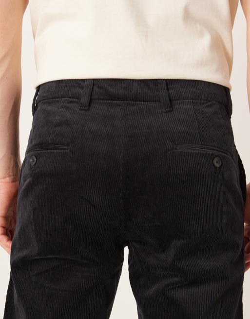 Mango tapered cord pants in navy, 5 of 5