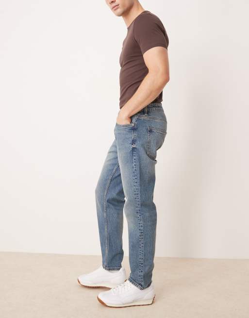 Mango tapered jean in dark blue rinse wash, 2 of 5