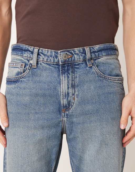 Mango tapered jean in dark blue rinse wash, 5 of 5