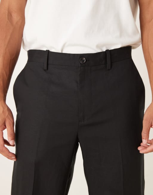 Mango tapered tailored trouser in black, 5 of 5