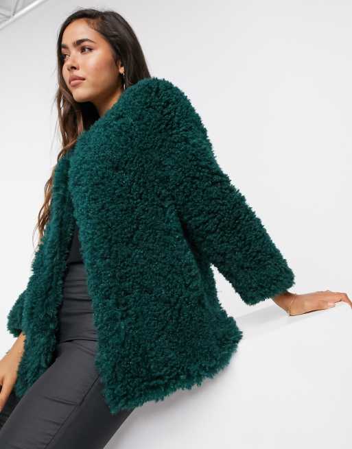 Emerald green hotsell teddy coat