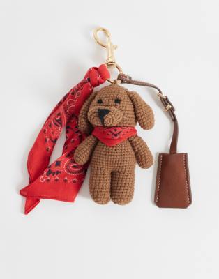 Женский брелок Mango Teddy, красный
