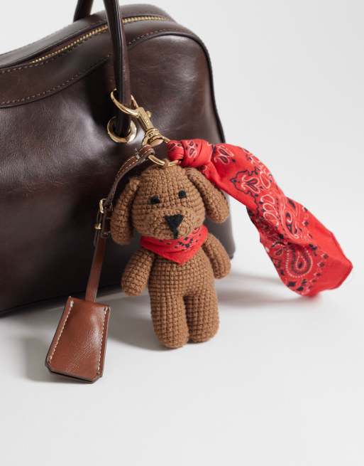 Mango teddy keyring in red, 2 of 3