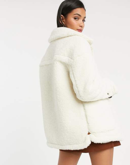 Mango sales teddy coat