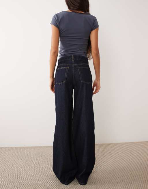 Mango Teen 100% katoenen rechte jeans in indigo, 3 van 5