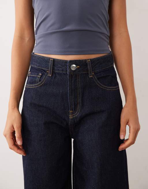Mango Teen 100% katoenen rechte jeans in indigo, 4 van 5