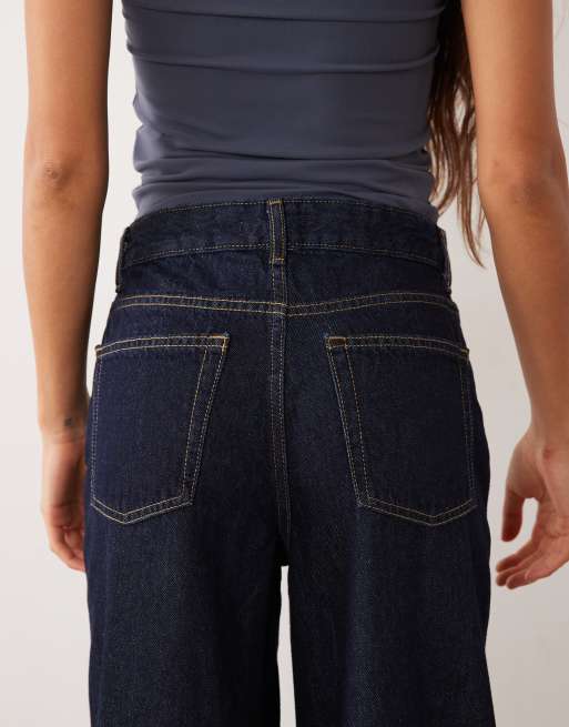 Mango Teen 100% katoenen rechte jeans in indigo, 5 van 5