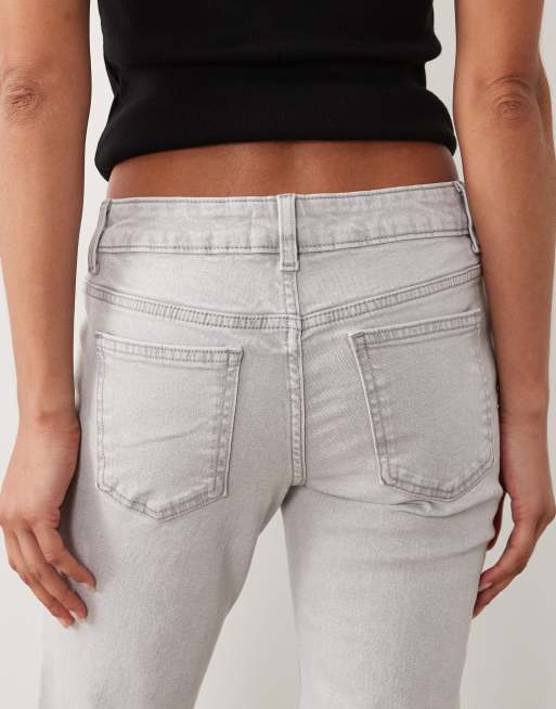 Mango Teen ausgestellte Jeans in Hellgrau, 4 von 5