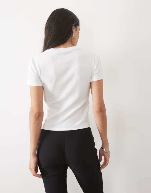 Mango Teen baby tee in white, 4 of 4