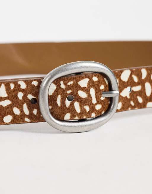 Mango Teen belt in deer print, 2 of 3