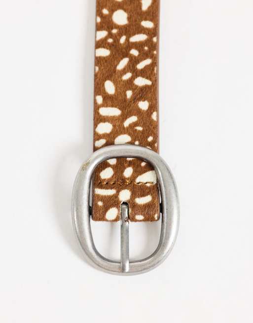 Mango Teen belt in deer print, 3 of 3