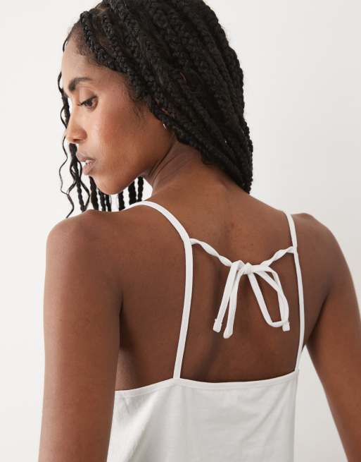 Mango Teen – Biały, zdobiony top z dekoltem halter, 100% bawełny, 2 z 4