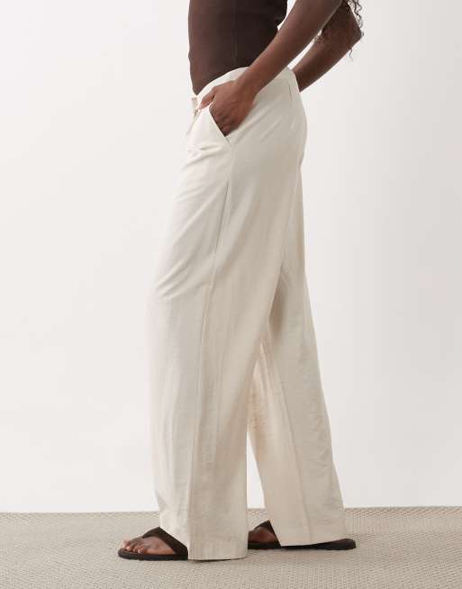 Mango Teen bukser med lige ben i beige, 2 af 5