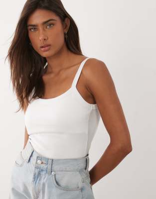 Mango - Teen - Caraco avec brassière intégrée - Blanc