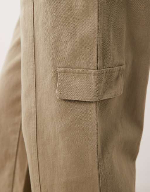 Mango Teen cargobukser i beige, 4 af 5