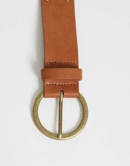 Mango Teen ceinture à clous marron, 3 de 3