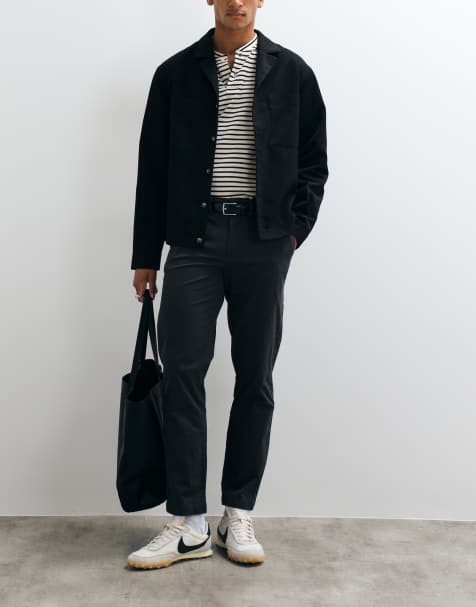 Mango Teen chino in dark grey - view 1