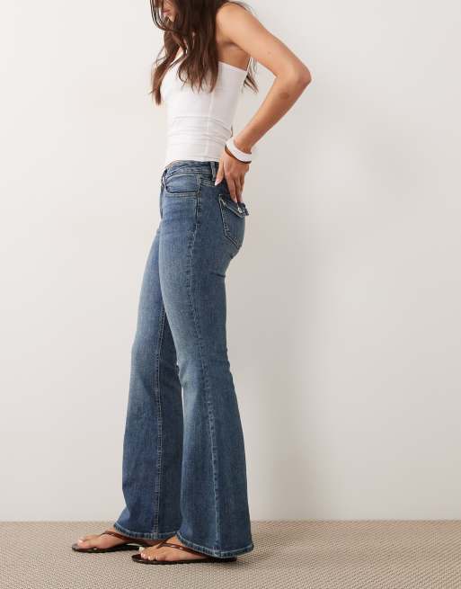 Mango – Teen – Ciemnoniebieskie jeansy dzwony, 2 z 5